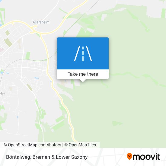 Böntalweg map