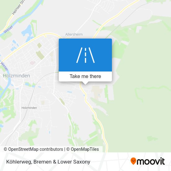 Köhlerweg map