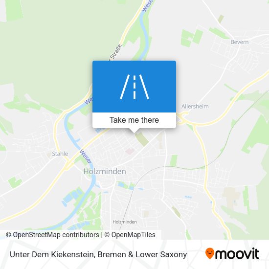 Unter Dem Kiekenstein map