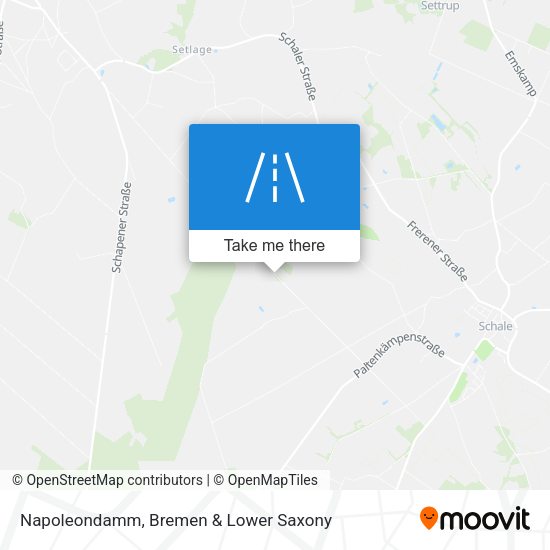 Napoleondamm map