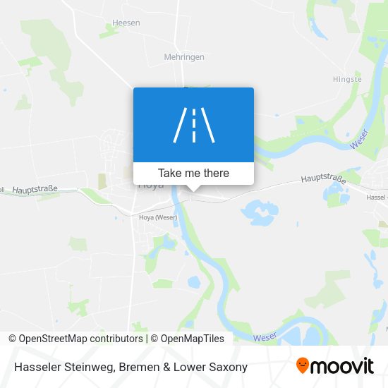 Hasseler Steinweg map