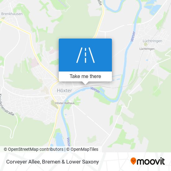 Corveyer Allee map