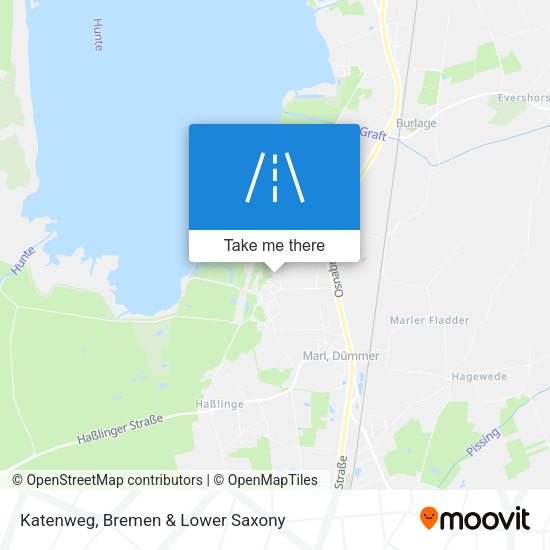 Katenweg map