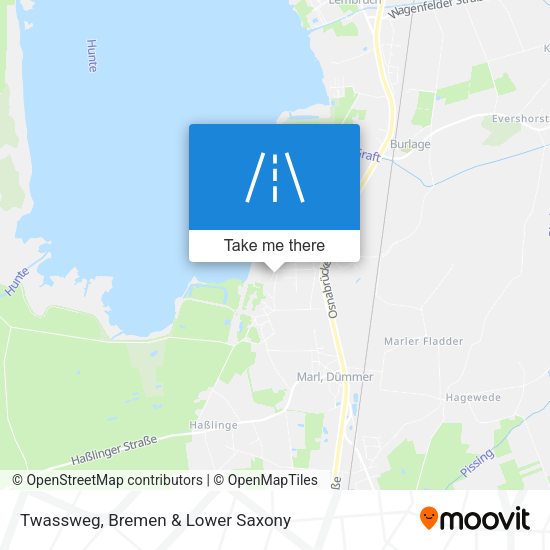 Twassweg map