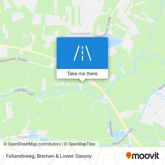 Fellandsweg map