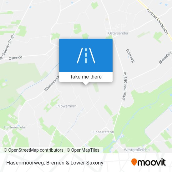 Hasenmoorweg map