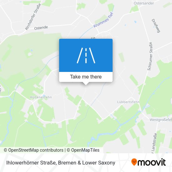 Ihlowerhörner Straße map