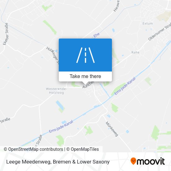 Leege Meedenweg map
