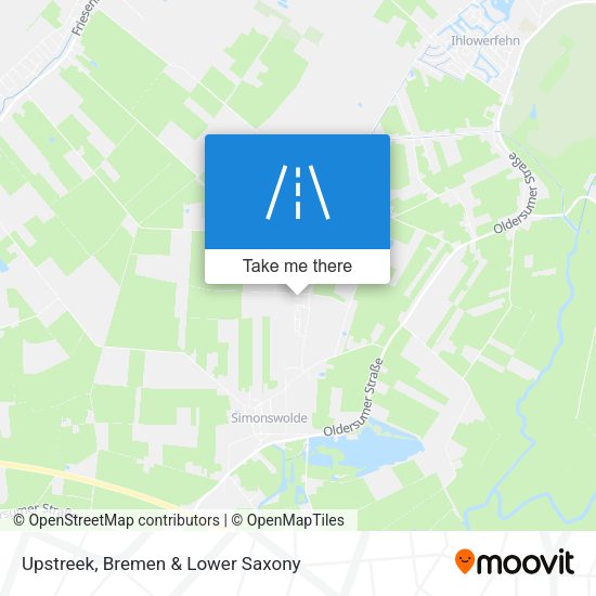 Upstreek map