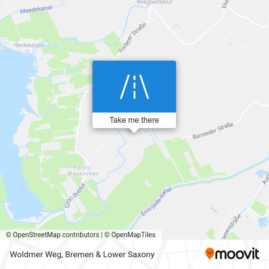 Woldmer Weg map
