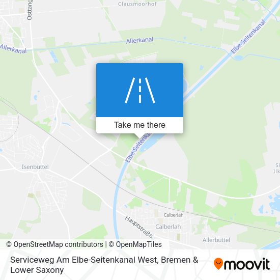 Serviceweg Am Elbe-Seitenkanal West map