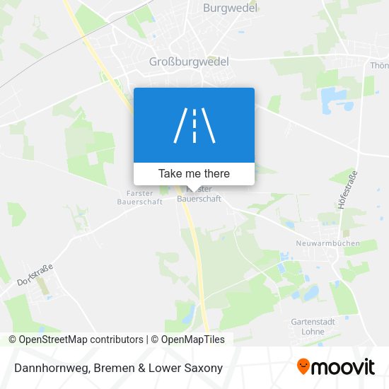 Dannhornweg map