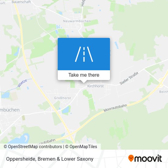 Oppersheide map