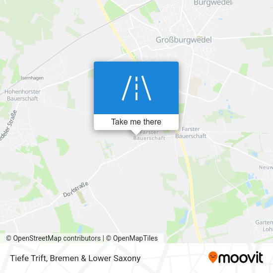 Tiefe Trift map
