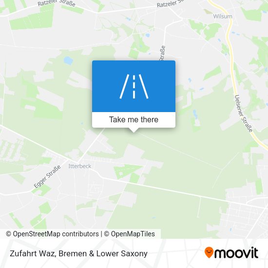 Zufahrt Waz map