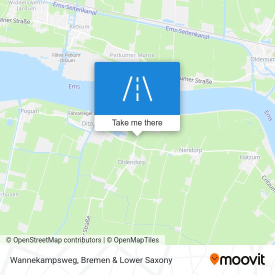 Wannekampsweg map