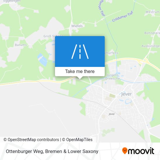 Ottenburger Weg map