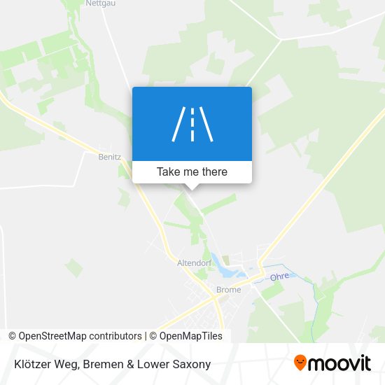 Klötzer Weg map