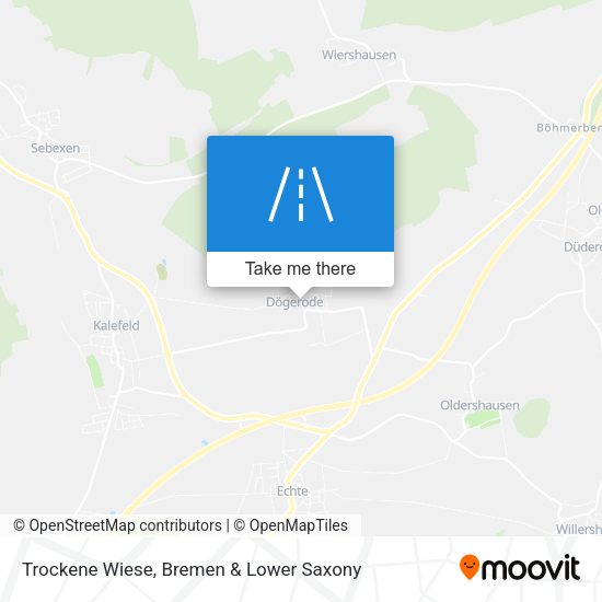Trockene Wiese map