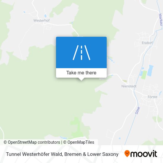 Tunnel Westerhöfer Wald map