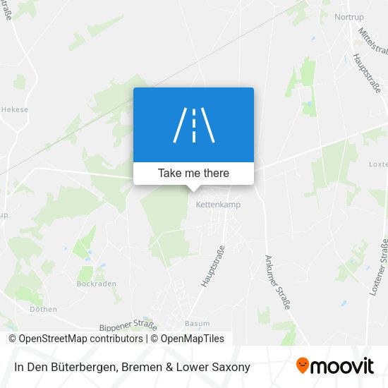 In Den Büterbergen map