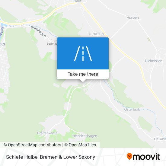 Schiefe Halbe map