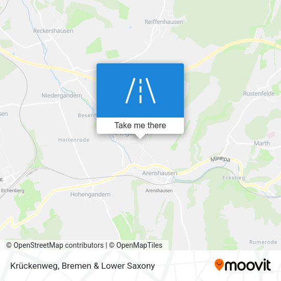 Krückenweg map