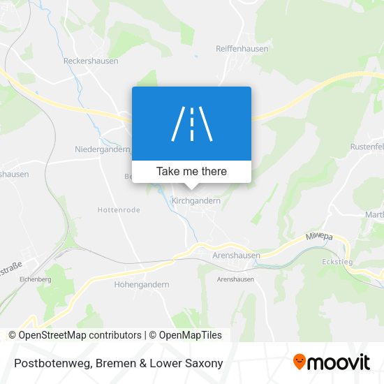 Postbotenweg map