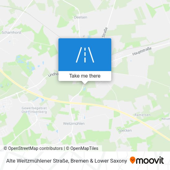 Alte Weitzmühlener Straße map
