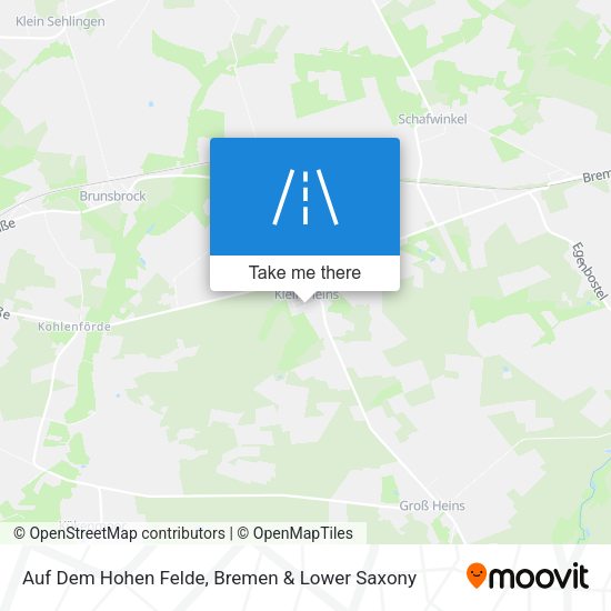 Auf Dem Hohen Felde map