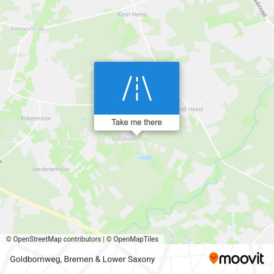 Goldbornweg map