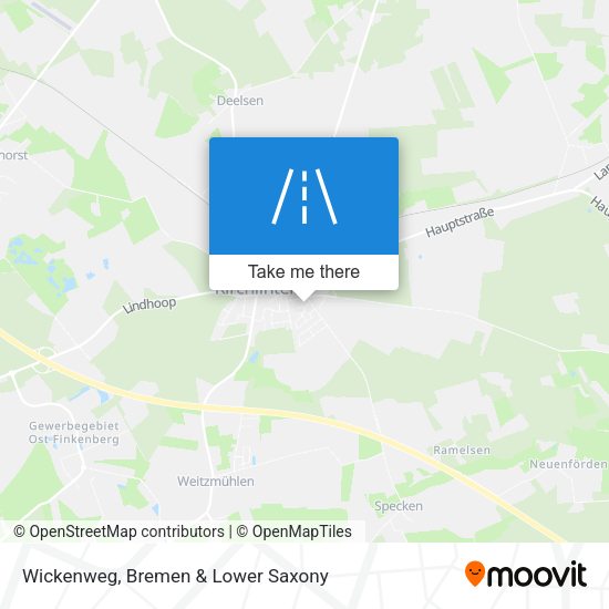 Wickenweg map