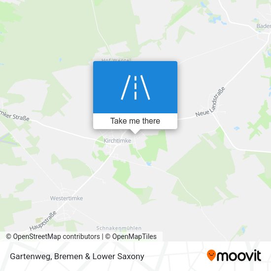 Gartenweg map
