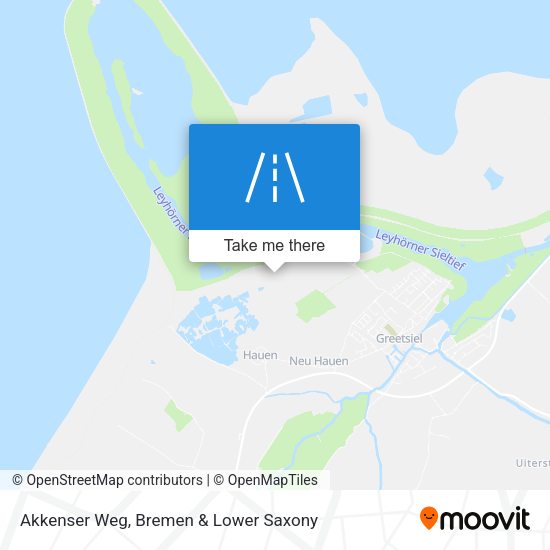 Akkenser Weg map