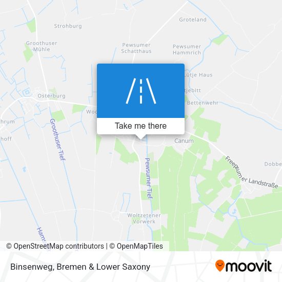 Binsenweg map