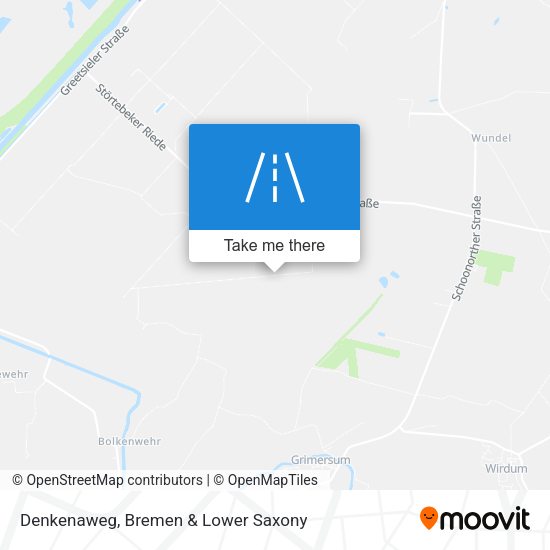 Denkenaweg map