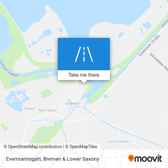 Evermannsgatt map