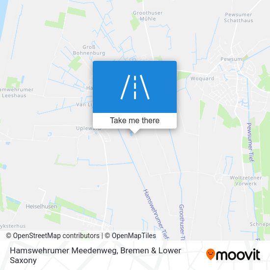 Hamswehrumer Meedenweg map
