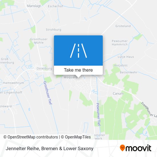 Jennelter Reihe map