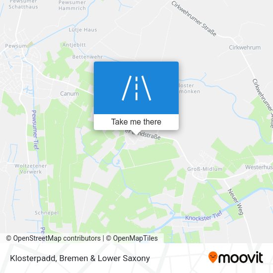 Klosterpadd map