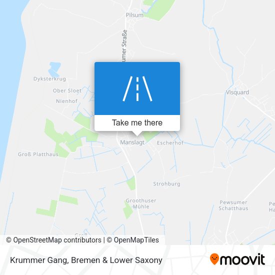 Krummer Gang map