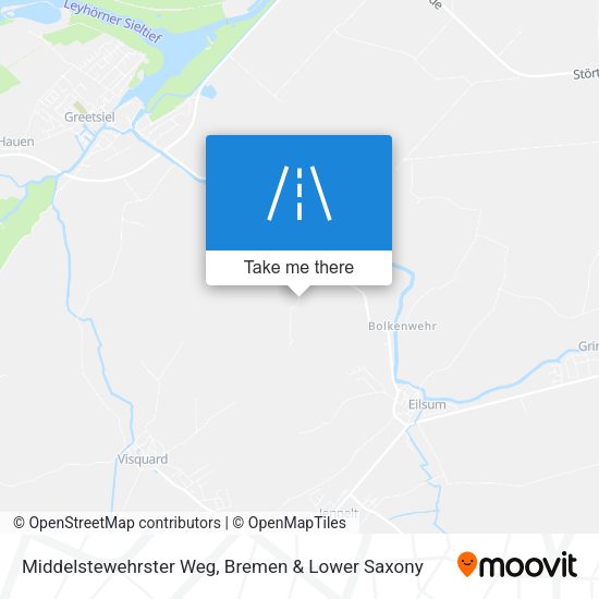 Middelstewehrster Weg map