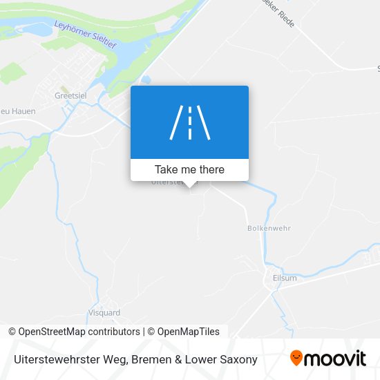 Uiterstewehrster Weg map