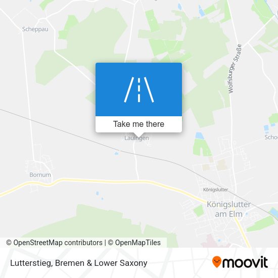 Lutterstieg map