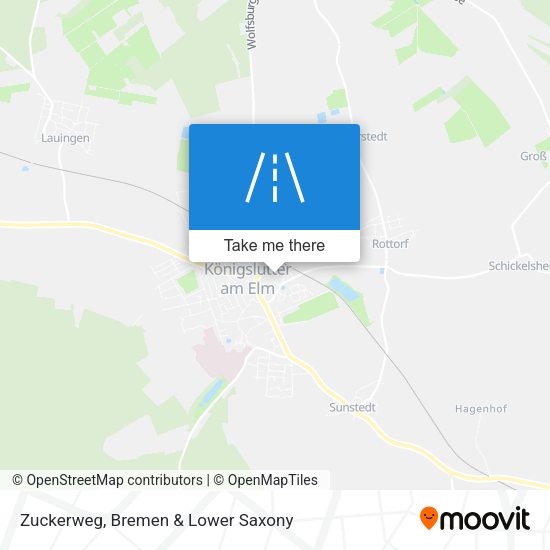 Zuckerweg map
