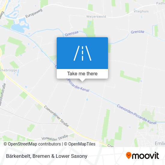 Bärkenbelt map