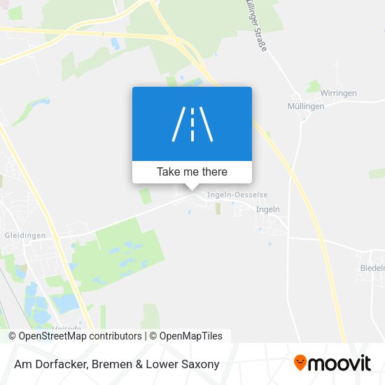 Am Dorfacker map