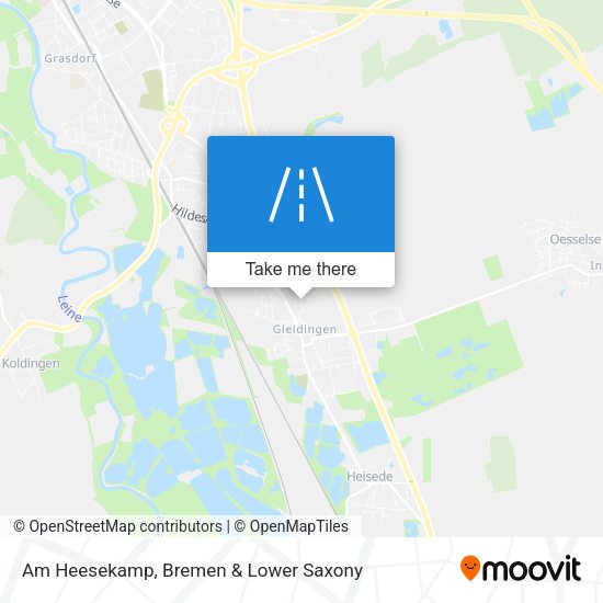 Am Heesekamp map
