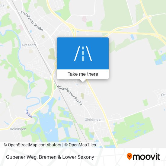 Gubener Weg map