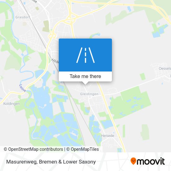 Masurenweg map